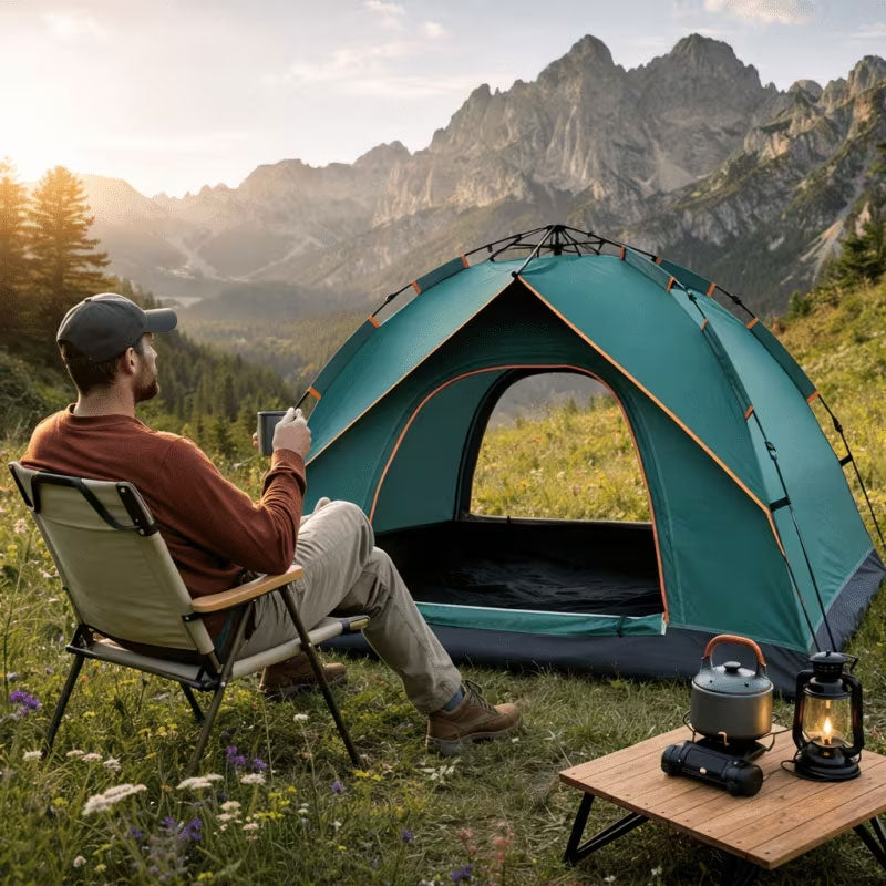 Family Tunnel Camping Tent — Waterproof & Windproof (2–12 People)