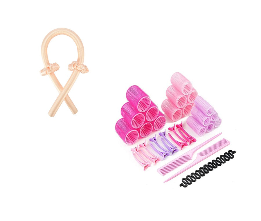 Portable Heatless Curling Rod — Soft Waves, Zero Heat Damage