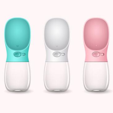 Outdoor-Trinkflasche für Haustiere – Ein-Tasten-Bedienung, BPA-frei, 350 ml & 550 ml