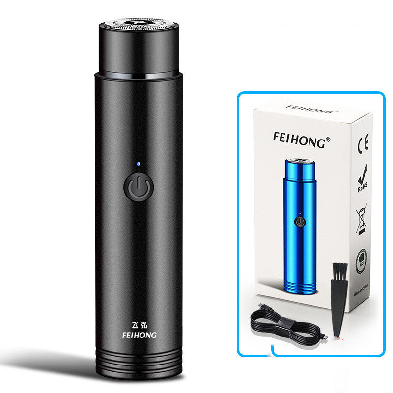 Portable USB Rechargeable Mini Electric Shaver — Men's Travel Grooming