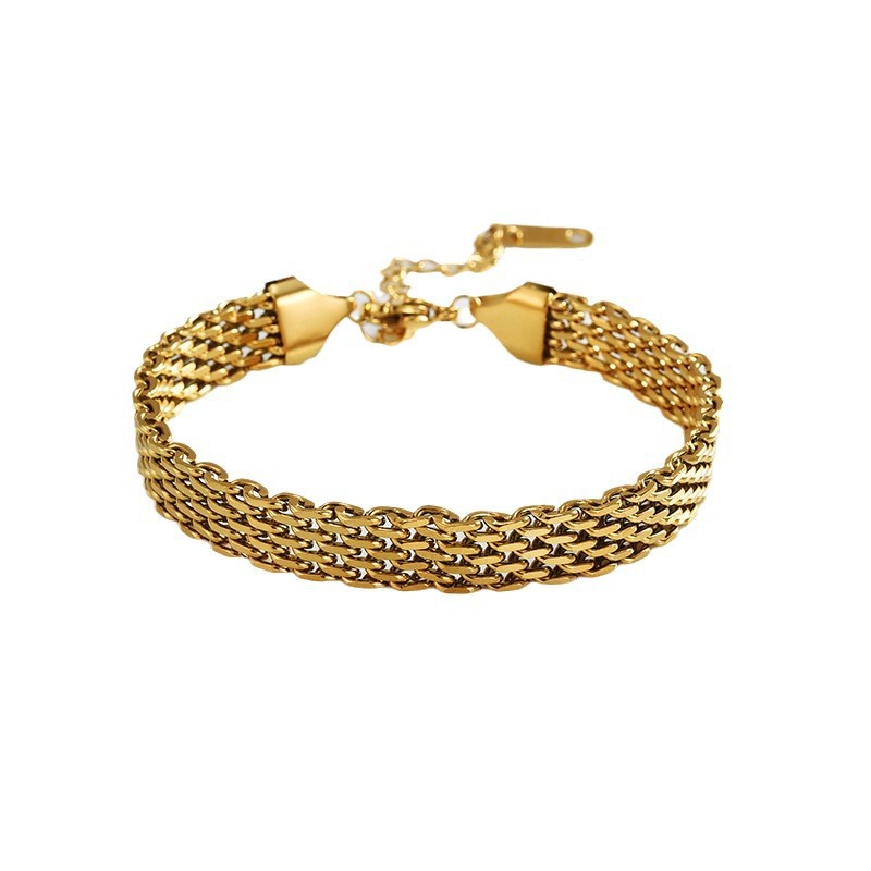 Damen-Kettenarmband – Business-Casual, Gold & Silber