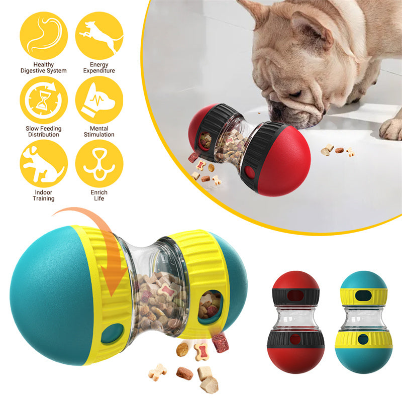 Interactive Dog Puzzle Feeder — Slow Feed Tumbler Toy