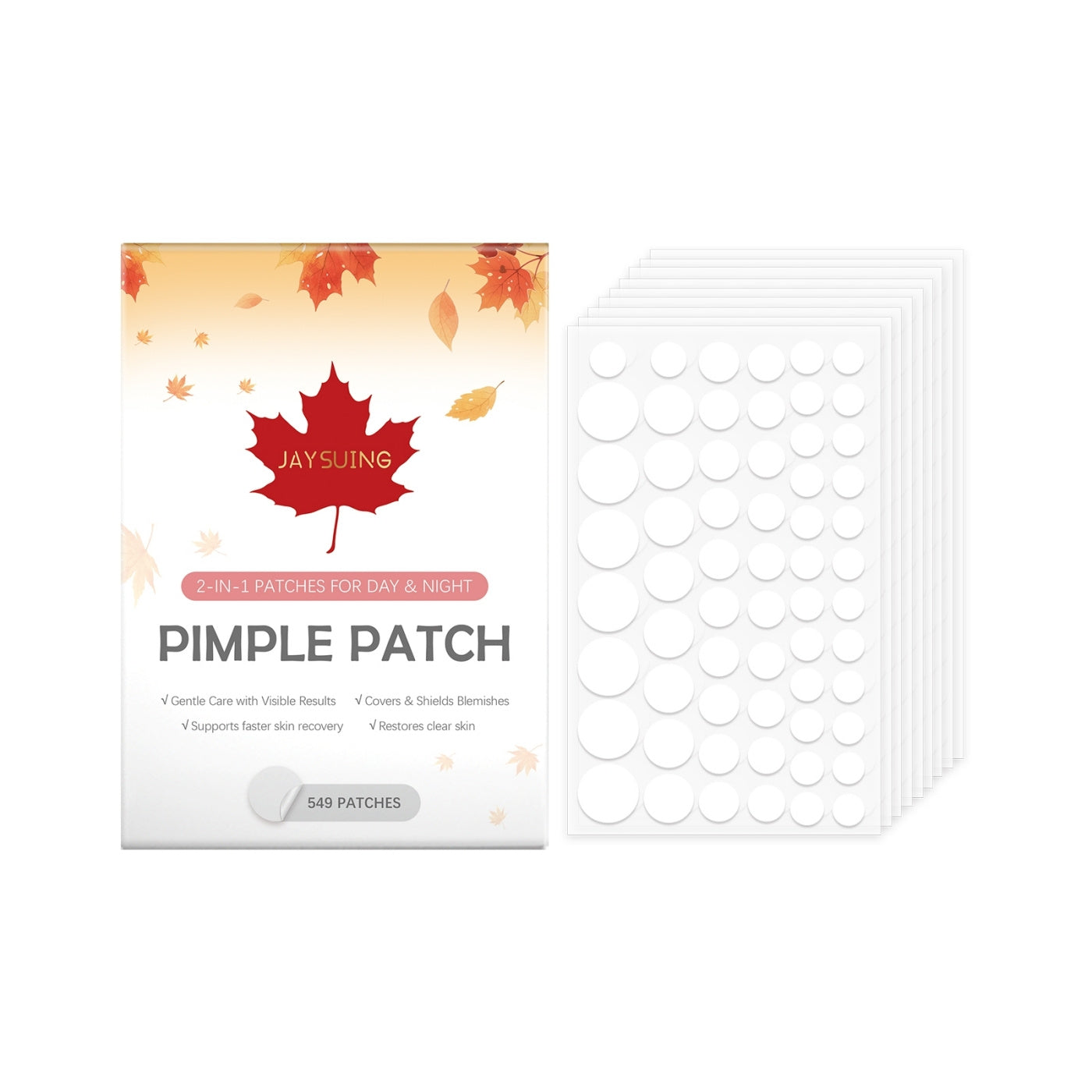 549-count hydrocolloid pimple patches blemish treatment kit all skin types
