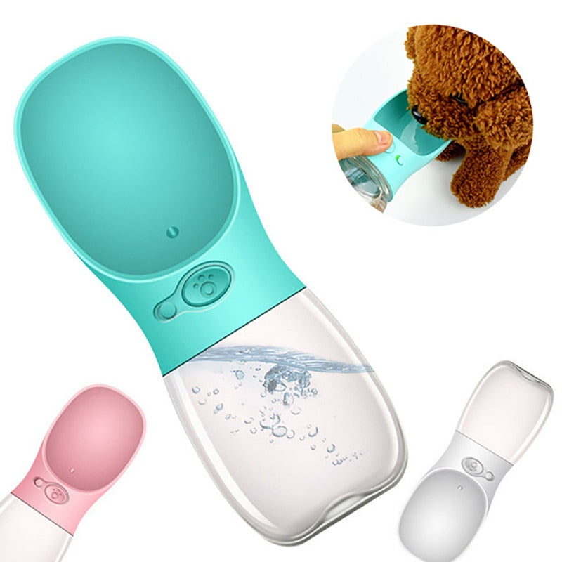 Outdoor Pet Water Bottle — One-Touch, BPA-Free, 350ml & 550ml