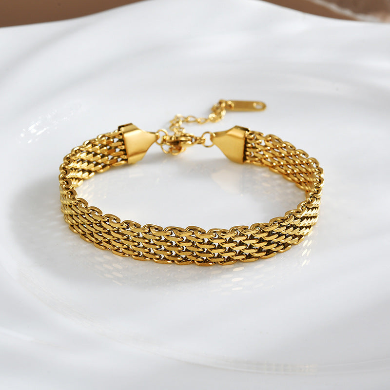 Women's Chain Bracelet — Business Casual, Gold & Silver