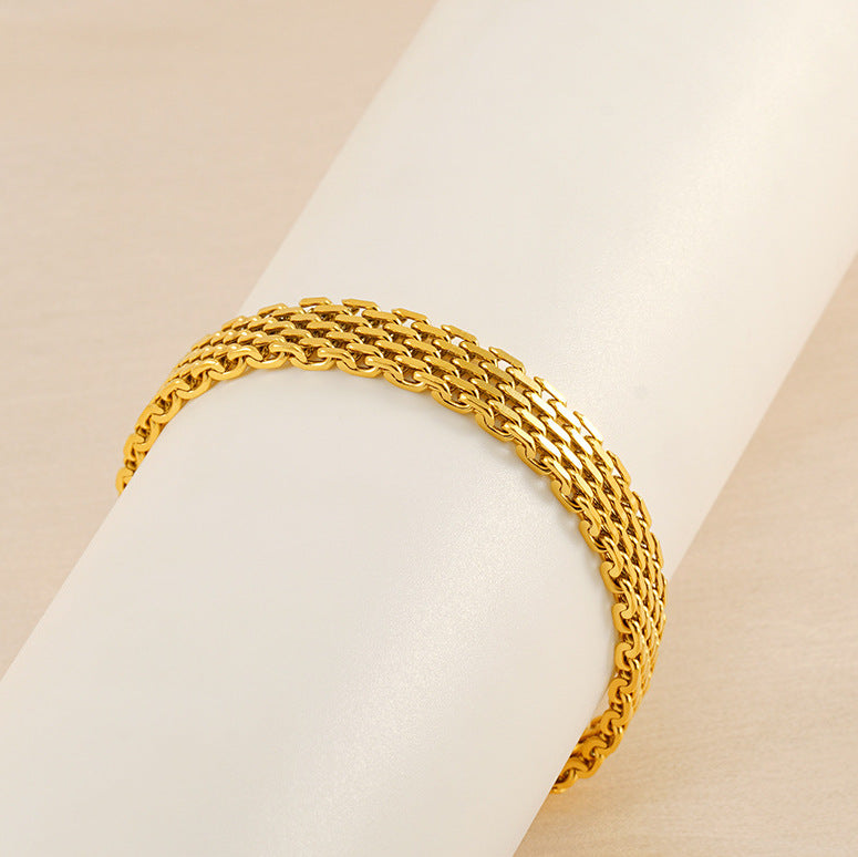 Women's Chain Bracelet — Business Casual, Gold & Silver