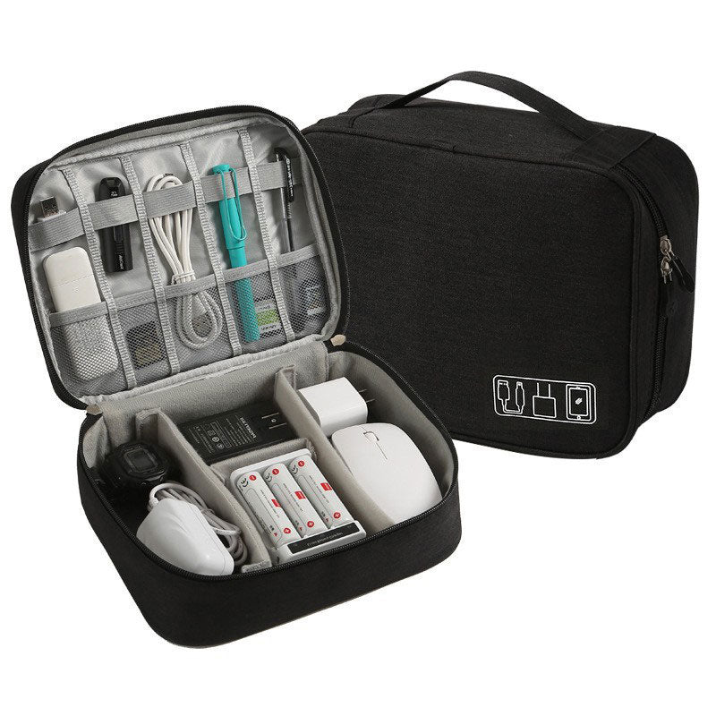 Waterproof Travel Cable Organizer Bag — USB & Charger Storage Pouch