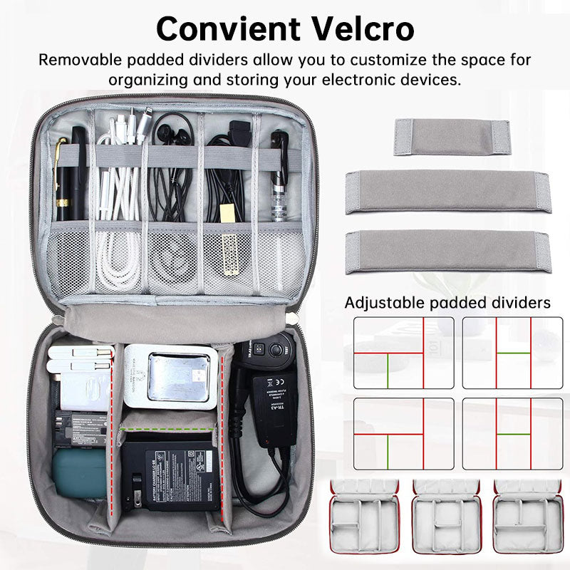 Waterproof Travel Cable Organizer Bag — USB & Charger Storage Pouch