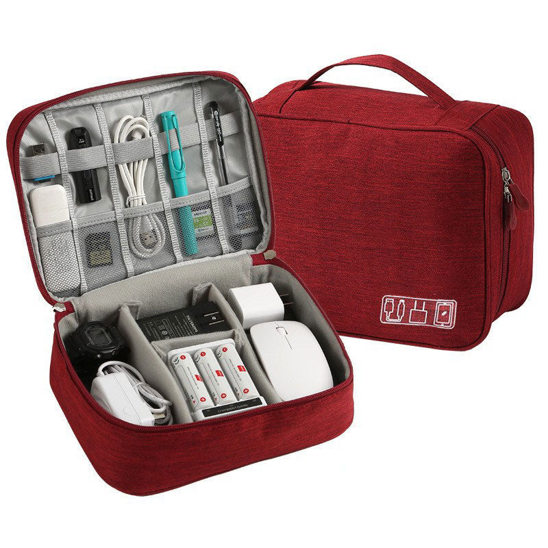 Waterproof Travel Cable Organizer Bag — USB & Charger Storage Pouch