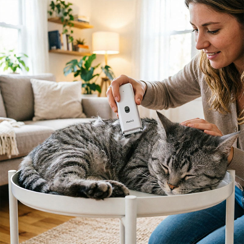 Professional Cordless Pet Hair Clippers — Quiet Waterproof Dog Grooming Kit