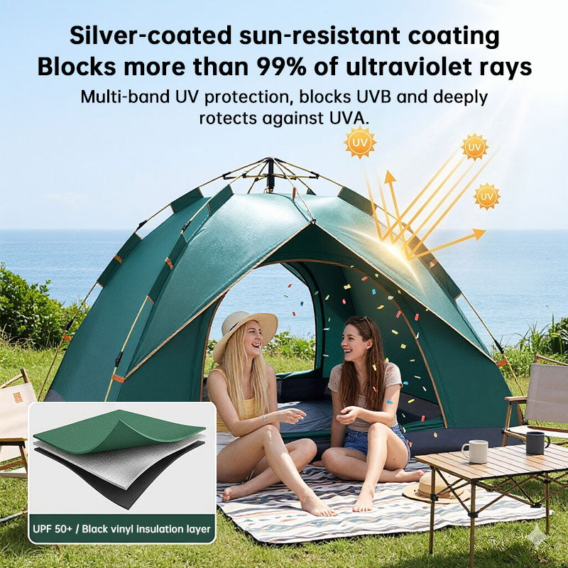 Family Tunnel Camping Tent — Waterproof & Windproof (2–12 People)