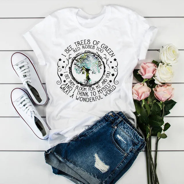 90s Leopard Print Graphic T-Shirt — Harajuku Short Sleeve Women's Top