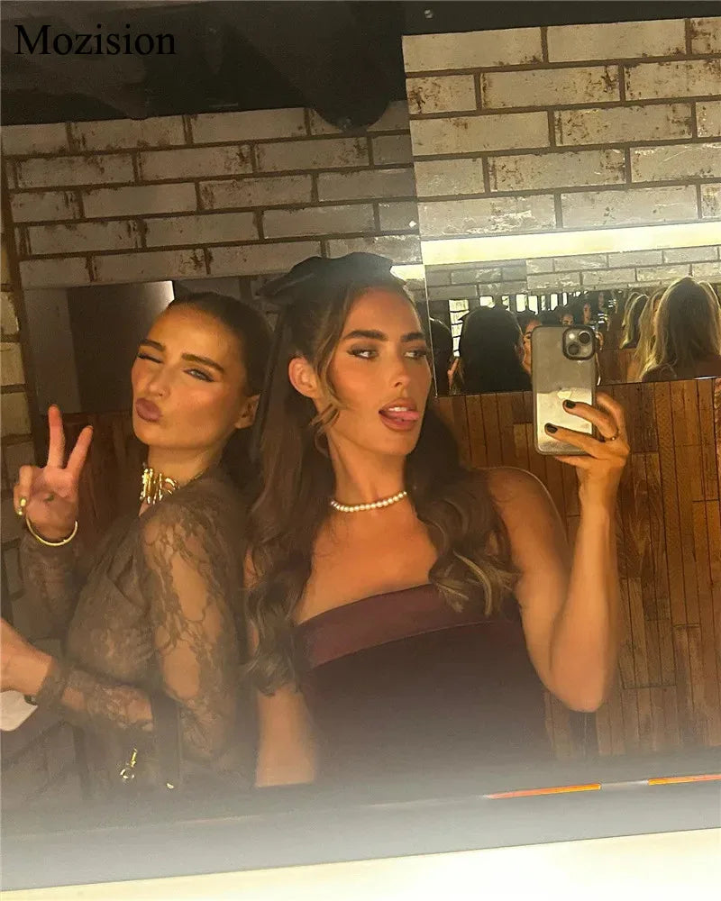 Off-Shoulder Backless Bodycon Mini Dress — Zip-Up Club & Party Dress