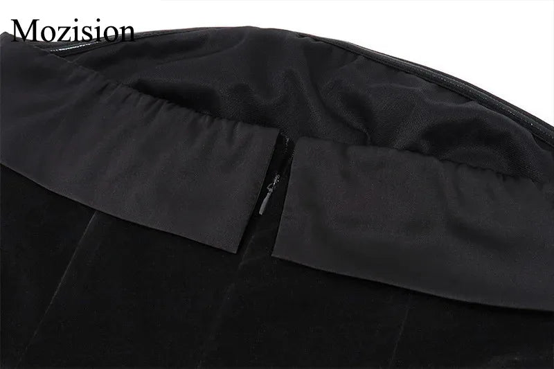 Off-Shoulder Backless Bodycon Mini Dress — Zip-Up Club & Party Dress