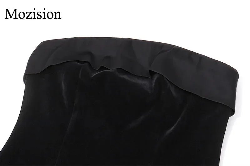 Off-Shoulder Backless Bodycon Mini Dress — Zip-Up Club & Party Dress