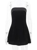 Off-Shoulder Backless Bodycon Mini Dress — Zip-Up Club & Party Dress