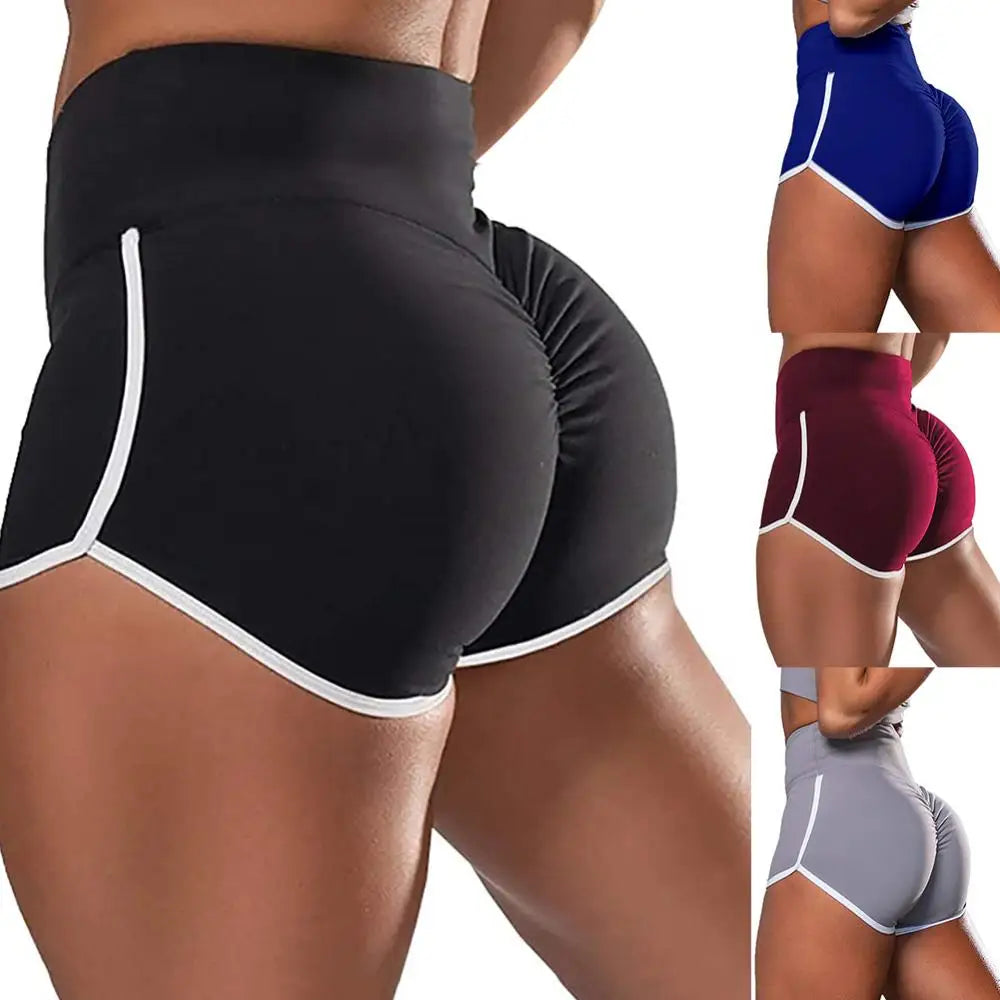 Seamless Stretch Fitness Shorts — Push-Up Gym Yoga & Running Shorts