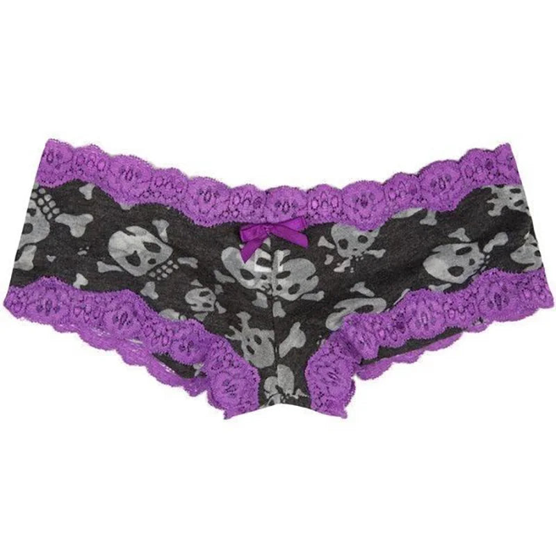 Y2K Skull Lace Crop Tank Top — Harajuku Goth Graphic Sleeveless Top