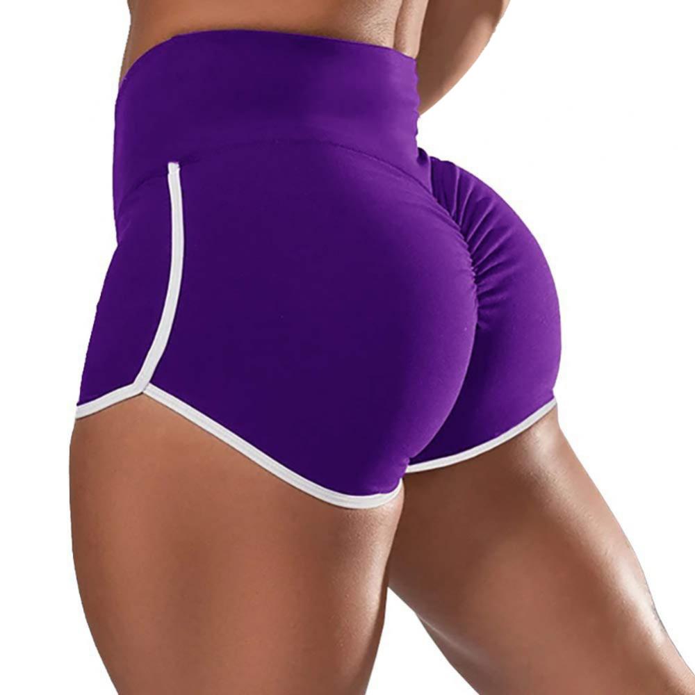 Seamless Stretch Fitness Shorts — Push-Up Gym Yoga & Running Shorts
