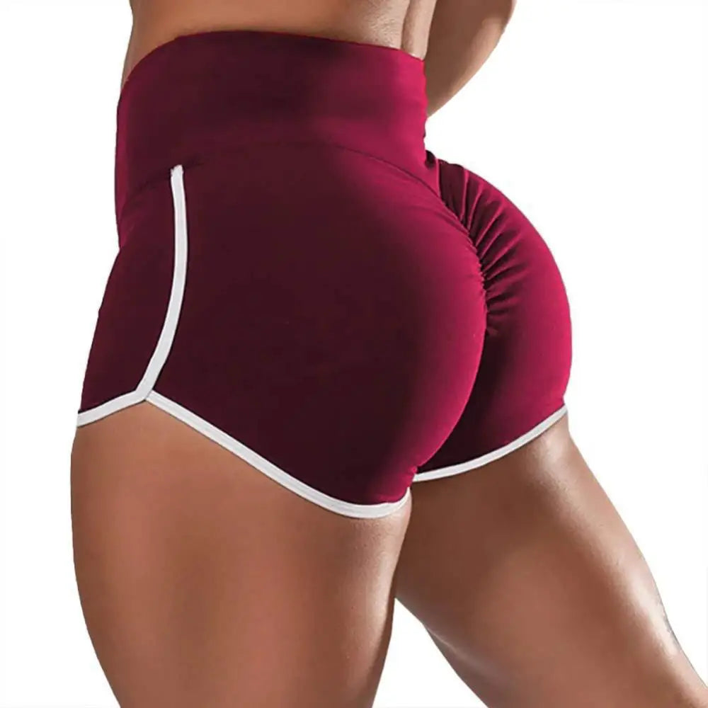 Seamless Stretch Fitness Shorts — Push-Up Gym Yoga & Running Shorts