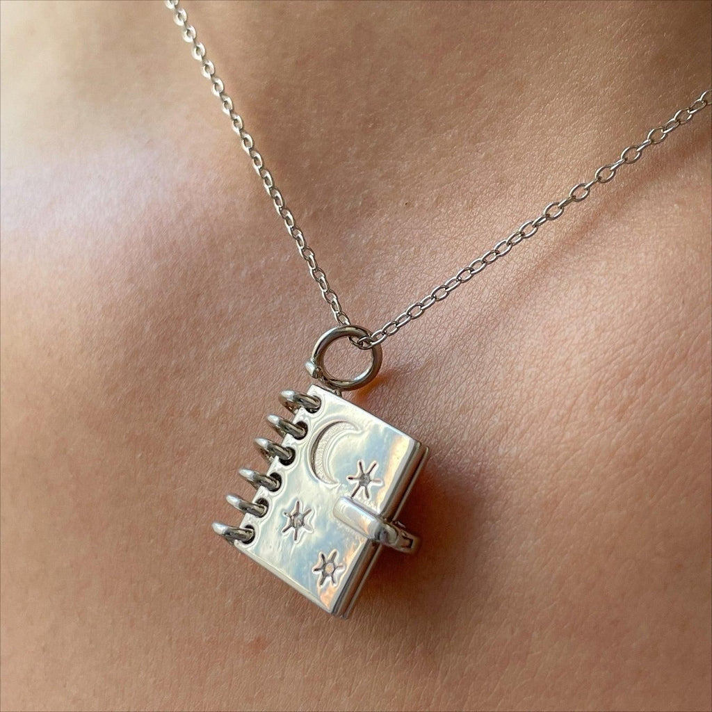 Personalized Star & Moon Pendant Necklace — Gold & Silver