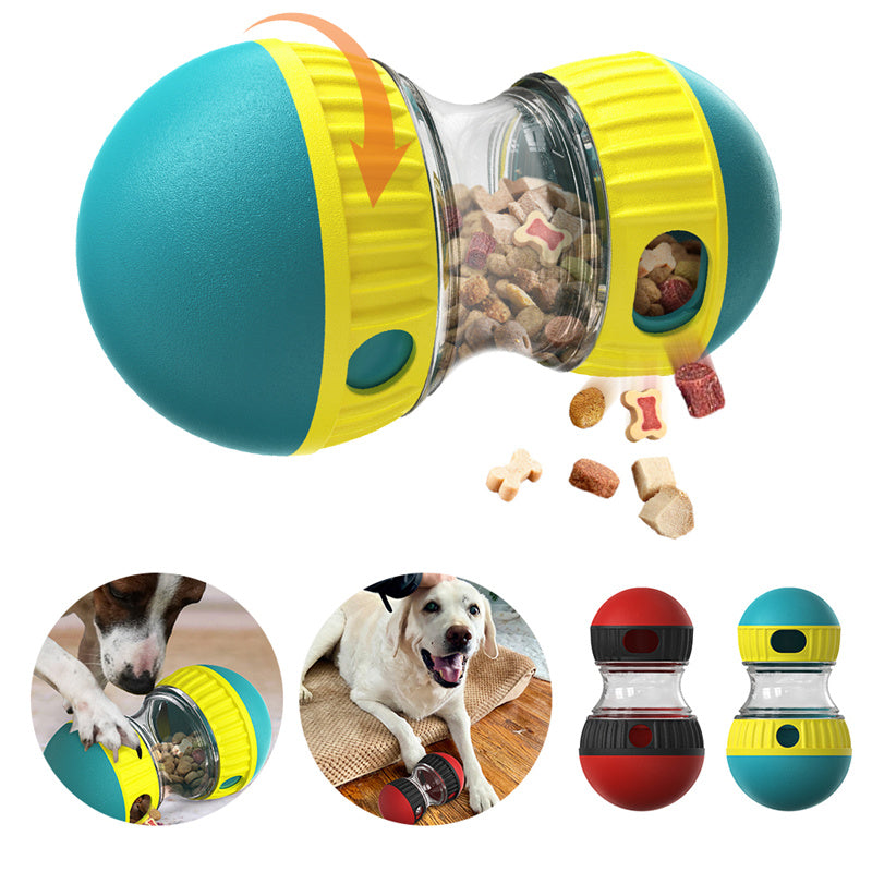 Interaktiver Hunde-Puzzle-Futterspender – Anti-Schling-Rollspielzeug