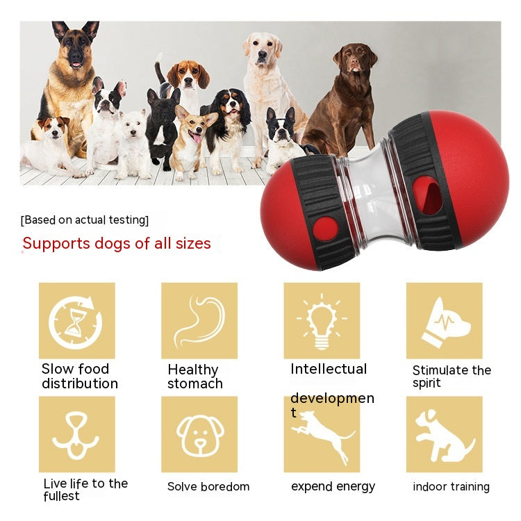 Interactive Dog Puzzle Feeder — Slow Feed Tumbler Toy
