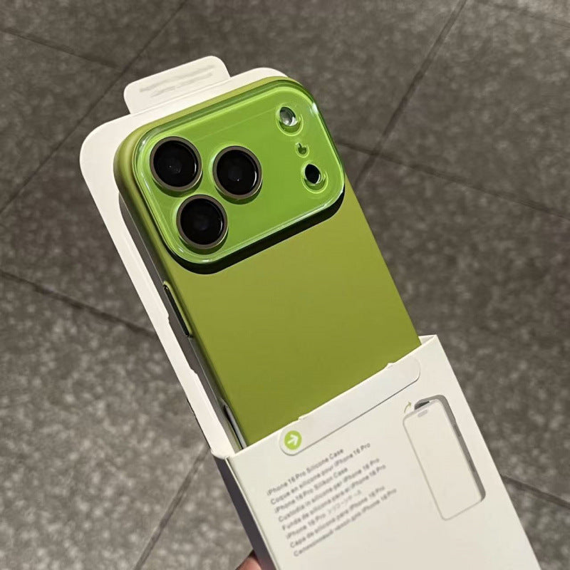 iPhone-Hülle mit Litschi-Muster – Kristall-Linsenschutz, PC-Hardcase mit Skin-Feel