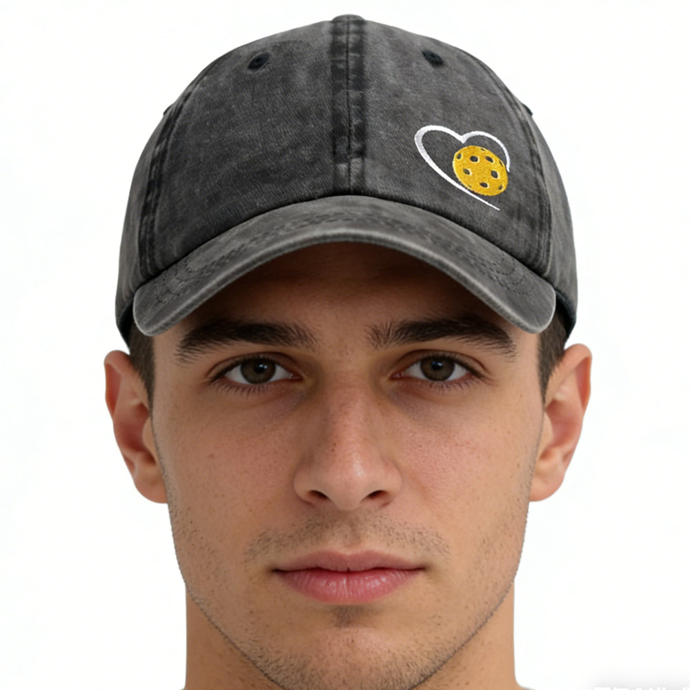 Pickleball Hat — Adjustable Embroidered Baseball Cap